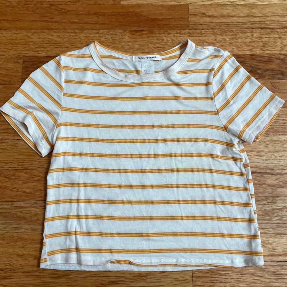 Super soft striped crop top